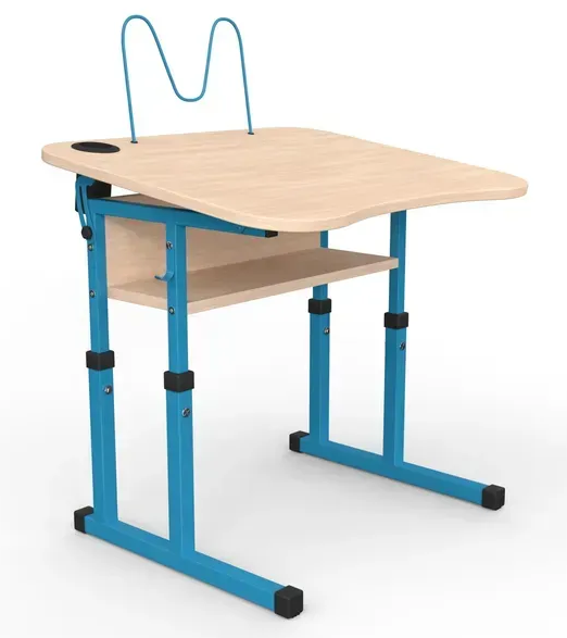 Стіл учнівський №4-7 з регулюванням куту нахилу стільниці 700х500 МФ Вересень